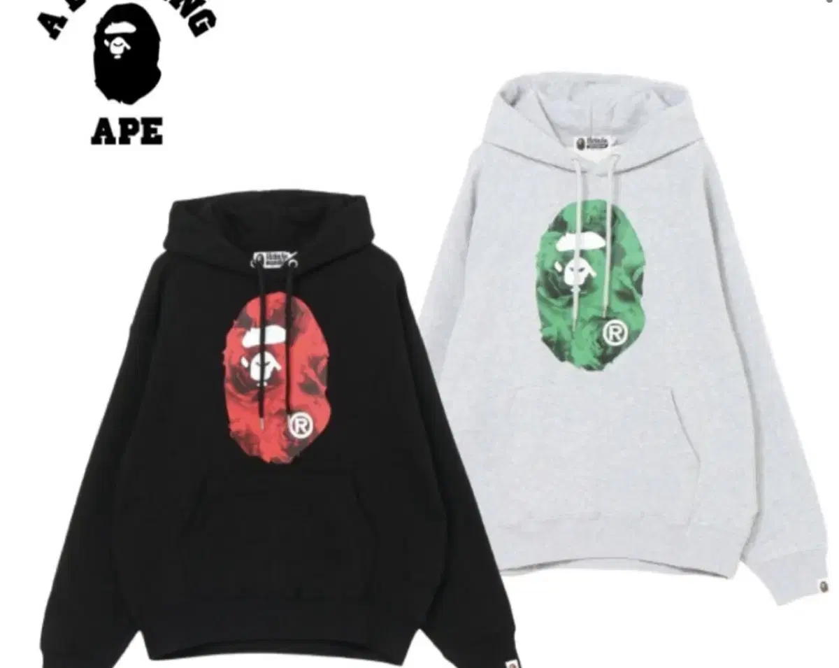 베이프 Bape 플로라 솔리드 카포 에이프 헤드 후디